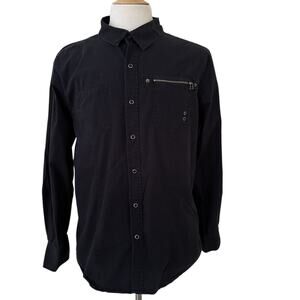 Overdrive Industries Men's Black Long Sleeve Shirt - XL